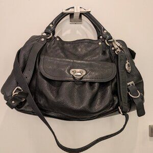 Audrey Brook Black Leather Satchel